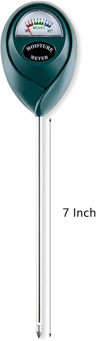 Soil Moisture Meter, Plant Water Monitor, Hygrometer Sensor for Gardening, Farming, Indoor and Outdoor Plants, No Batteries Required