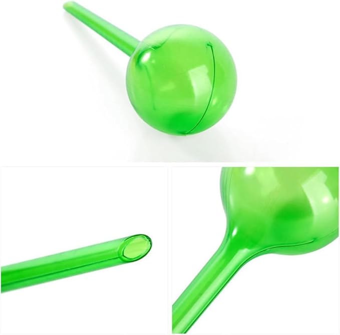 GANPUB White Plastic Plant Self Watering Globes Bulbs Easy Automated Plant Watering Systems for Flower Pots Plant Waterer Houseplant, for Outdoor & Indoor Use Plant Container Accessories(13cm*5cm)