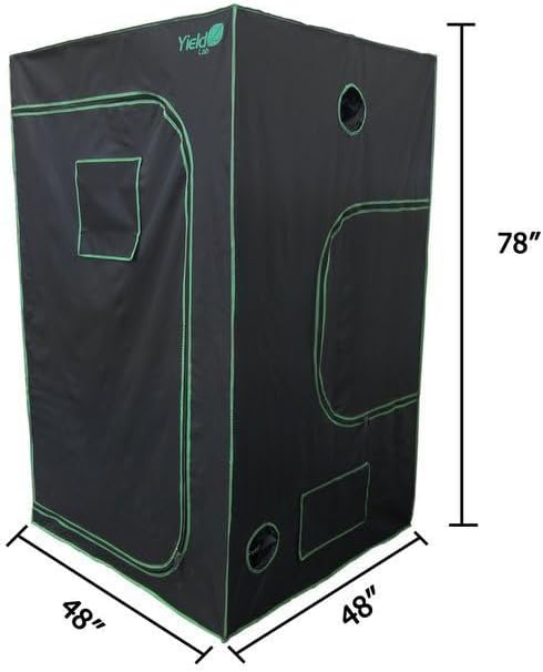 48x48x78 Reflective Indoor Grow Tent 4x4 - Mylar Grow Tent - for Indoor Grow Room - Hydroponics Growing Tent - Grow Tents