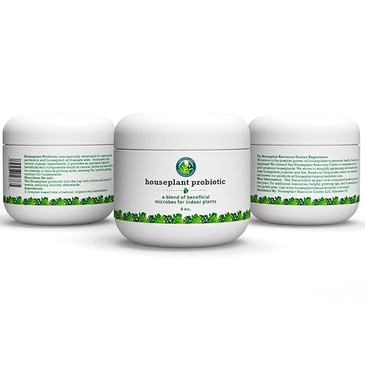 Houseplant Soil Conditioner & Probiotic – Organic Growth Booster (1-1-4) for Rejuvenating Tired Plants | Improves Soil Structure & Nutrient Availability for Stronger Roots & Fuller Leaves | 4 oz
