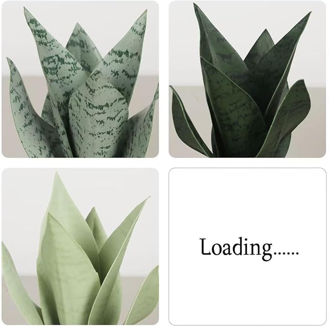 Small Artificial Snake Plant Fake Snake Plant 10inch Sansevieria Faux Plants Small Faux Potted Plants with Fixed Pebbles Matte Pot for ShelvesIndoor Desk Bathroom Decor