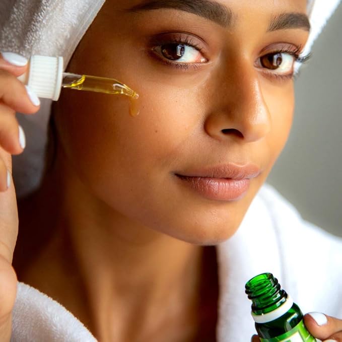 justneem Neem Cure Oil - Natural - Best on Acne, Psoriasis, Eczema, Rosacea, Cold Sores, Toe Nails, Bug and Spider Bites and Other Skin Irritations. with Dropper Cap Applicator. - 0.3 oz