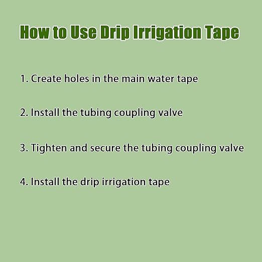 500FT 5/8" Drip Tape Irrigation Kit, 16 Mil Heavy Duty with 6" Emitter Spacing, Silver Reflective Drip Tape Helps Prevent Pecking & Biting Damage, Heat-Safe for Seedlings, Reinforced PE Material