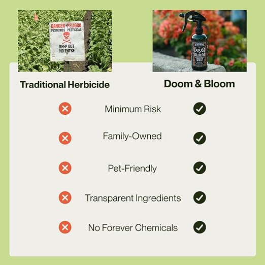 Dr. Killigan’s Doom & Bloom House Plant Pest Spray - for Outdoor & Indoor Gardening, Kills Aphids, Spider Mites, Fungus Gnats & Thrips on Contact, Adjustable Trigger Sprayer (16 oz)