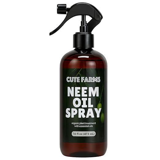 Organic Neem Oil with Essential Oils (16 fl oz) – Plant Spray for Indoor & Outdoor Plants – Cute Farms