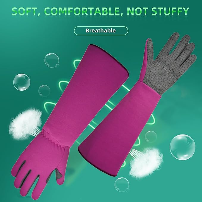 Gardening Gloves, Thorn Protective, Forearm Protection, Yard Work, Pruning, Outdoor Activity, Comfortable