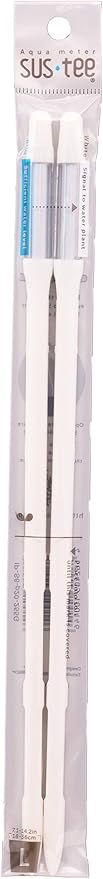 Sustee Aquameter (Large White Refillable - Bundle of 2) - House Plant Soil Moisture Meter, Humidity Sensor Probe, Water Level Indicator - Best for Indoor Potted Plants