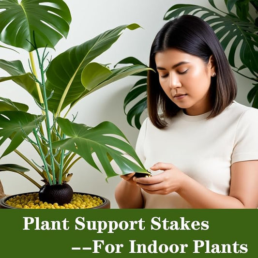Monstera Plant Support Stakes, 4 Pack Stackable Garden Trellis Climbing Plant Support Structures with Extension Poles for Indoor Outdoor Potted (28''- 4 Pack)