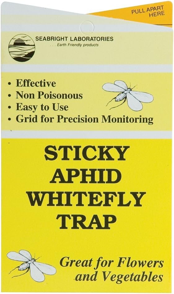 Seabright Sticky Thrips Leafminer Traps (15 pcs) and Yellow Sticky Aphid Whitefly Traps (15pcs)