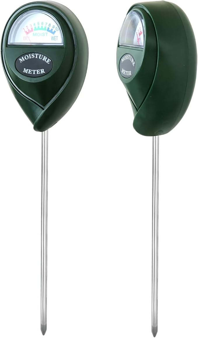 Soil Hygrometer Sensor, Battery-Free Water Moisture Meter for Plants/Garden Care, Indoor/Outdoor Use, Green, 2 Pack by YTXXDEUS