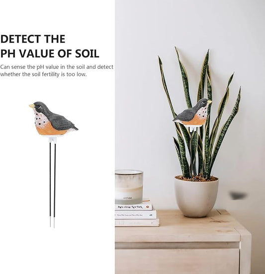 YARDWE Soil Moisture Meter Watering Alarm Chirping Bird Plant Water Tester Hygrometer Sensor Gardening Tool for Planter Water Remind Warining Alert