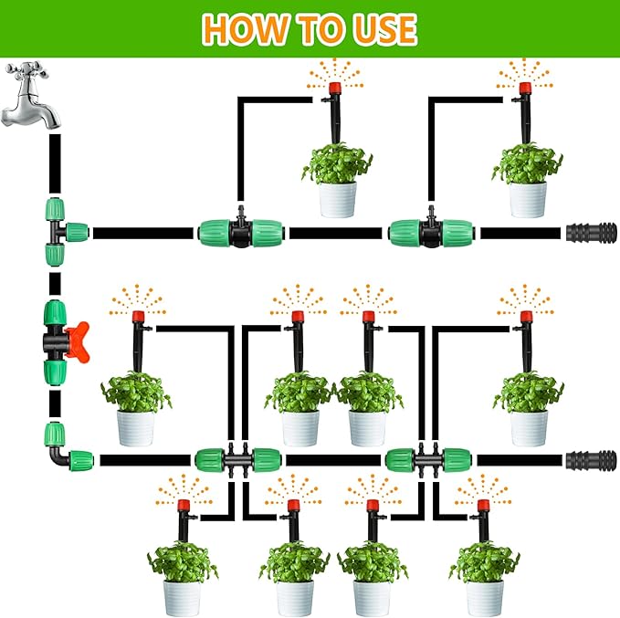 1/2 Inch Drip Irrigation End Plug, 15 Pcs Barbed End Cap Irrigation Fittings for 1/2 Inch Irrigation Tubing (0.520"ID-0.640" OD), Drip Line Goof Plug Connectors for Sprinkler Garden Lawn System