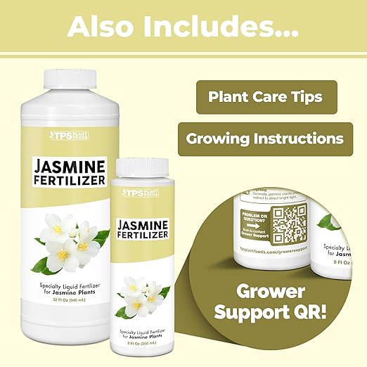 Jasmine Fertilizer – Liquid Plant Food for More Blooms & Healthy New Growth, 1 Gallon