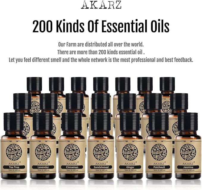 AKARZ Strawberry Essential Oil Natural Organic Pure Premium Therapeutic Strawberry Oil for Skin Body Hair Care,Diffuser, Candle,Soap,Making, DIY,Massage Aroma 0.34 Fl Oz (10ml)