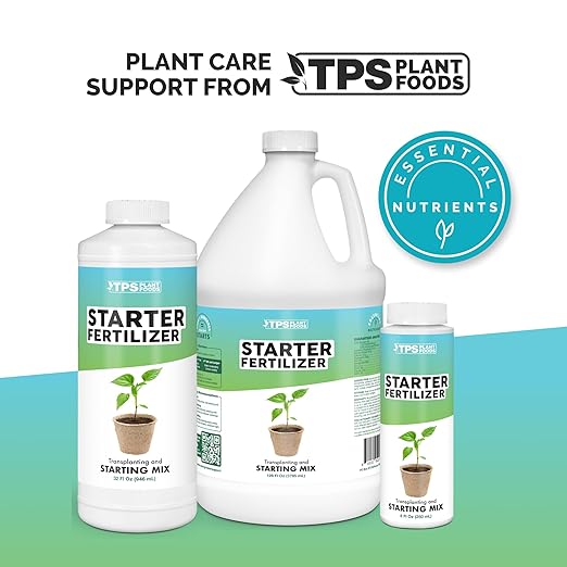 Starter Plant Fertilizer – Liquid Plant Food for Reduced Transplant Shock, Faster Root Establishment & Healthy Early Growth, 8 oz