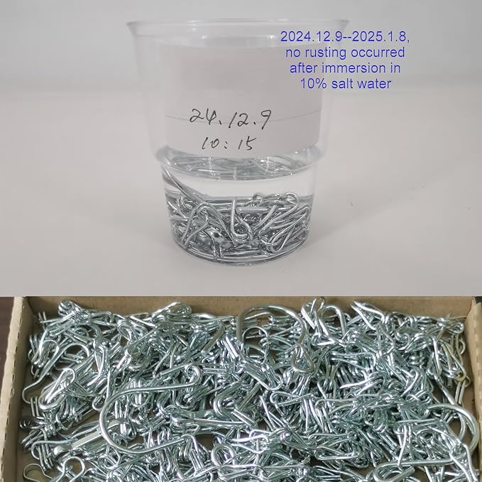 10 Pack SIL Storagehook Silver Hanging Chains with Hooks, Grow Lights Chain adjusable fit bird feeders for outdoors, Plant hanger indoor, Hanging Planter, Wind Chime, Pendant light, Christmas wreath