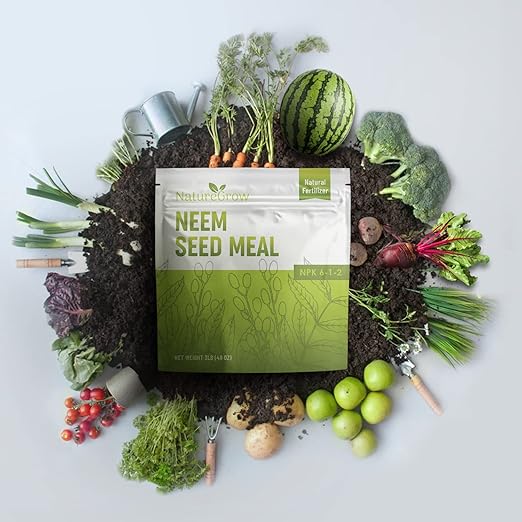 Neem Seed Meal - Organic Fertilizer for Healthy Plant Growth and Soil Health (24 Pounds)