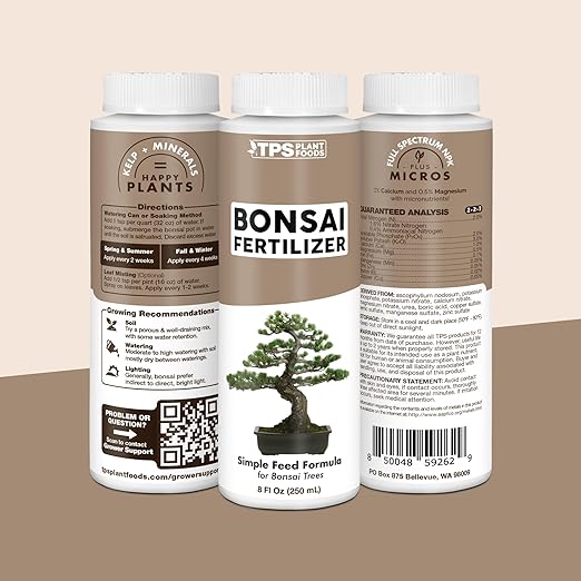 Bonsai Fertilizer – Liquid Plant Food for Healthy Growth, Vibrant Foliage & Stronger Root Development, 1 Gallon