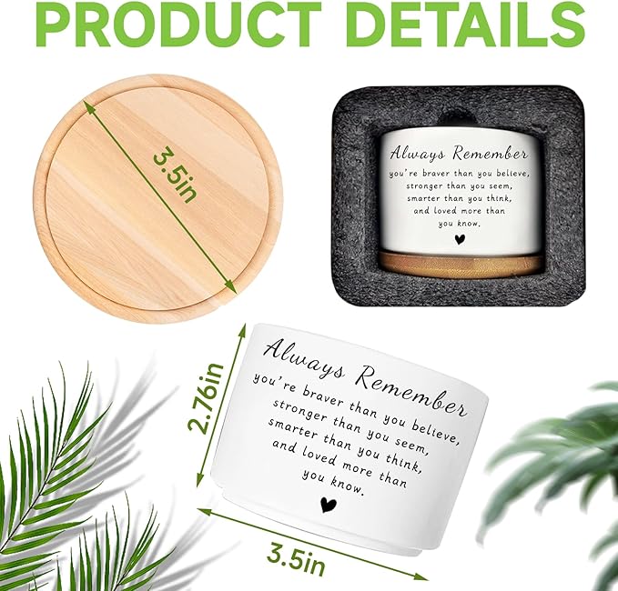 Inspirational Gifts for Women, Cute Succulent Plant Pot, Cactus Flower Planter for Plant Lover, Gardening Motivational Encouragement Cheer Up Gift for Women Men Friend (Plants Not Included)
