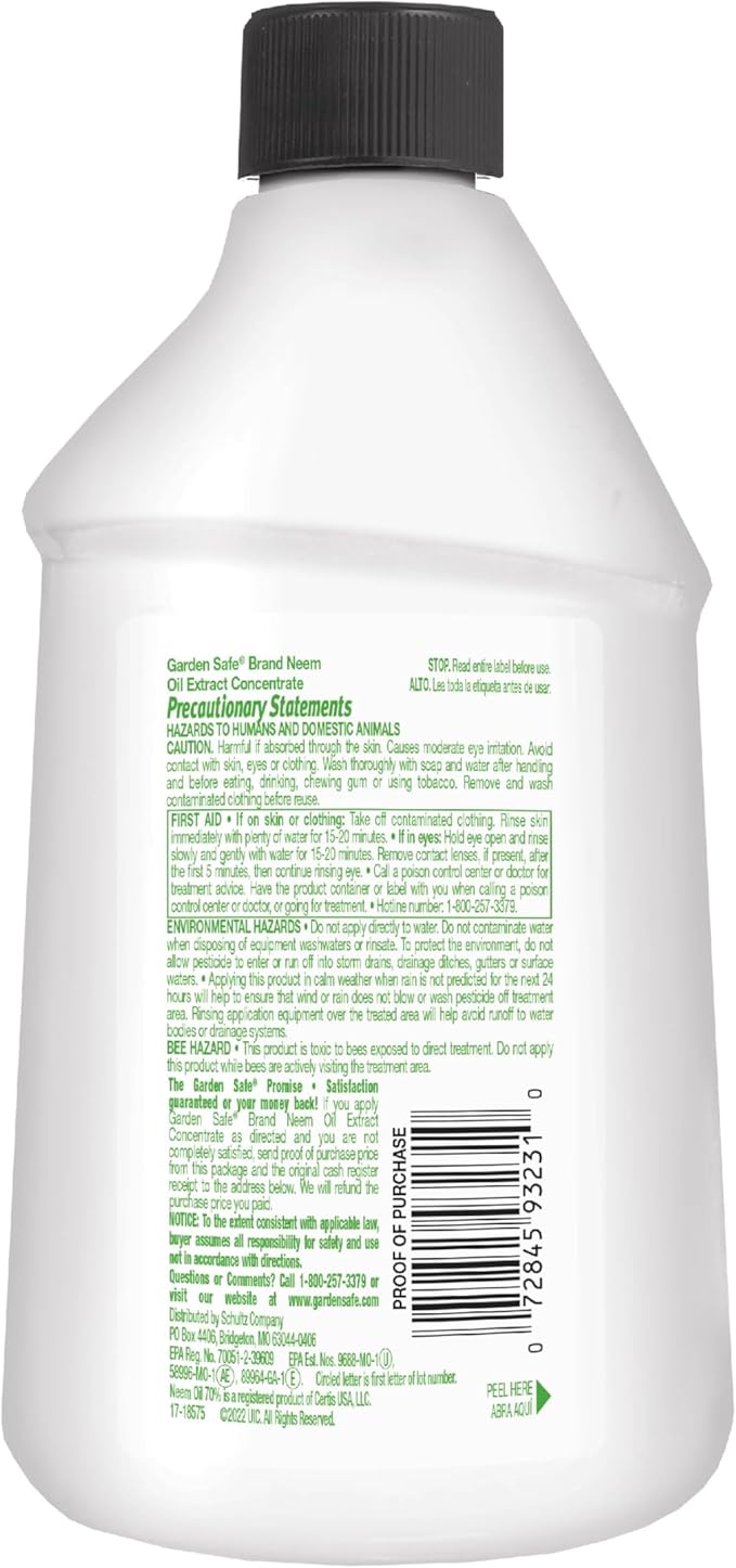 Garden Safe Neem Oil, 10 Fl Oz, Case Pack of 6
