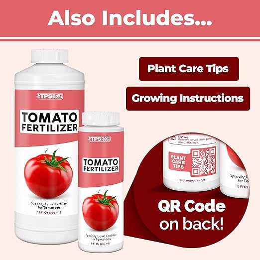 Tomato Fertilizer – Liquid Plant Food for More Tomatoes, Better Flavor & Stronger Plants, 8 oz