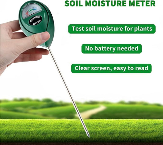 Soil Moisture Meter, Plant Water Meter Soil Meter Moisture Sensor Hygrometer for Indoor Outdoor Plant Care,No Battery Needed(Green)