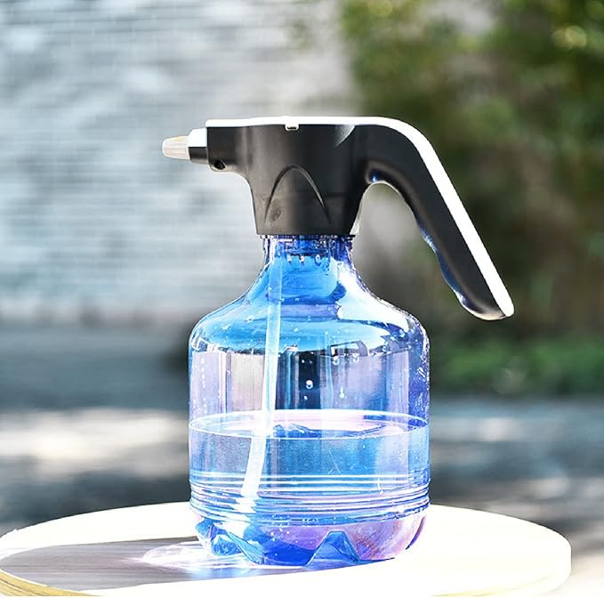 Electric Spray Bottle,Plant Spray Bottle,Rechargeable High Pressure Cleaning Spray Can for Watering Flowers Garden Cleaning Plants Misting 3L(blue)