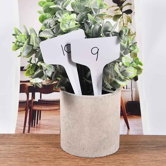 WSSROGY 360 Pcs T-Type Plastic Garden Plant Labels Tags Markers with Marker Pens for Outdoor Plants Name