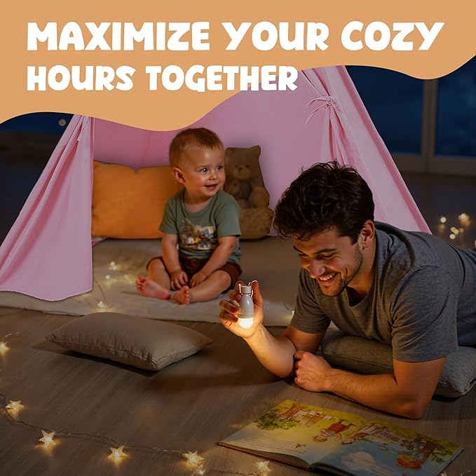 Sumbababy Teepee Tent for Kids, Play Tents for Girls & Boys, Gifts Playhouse for Indoor, Toddler Toys Play House for Baby, Pink