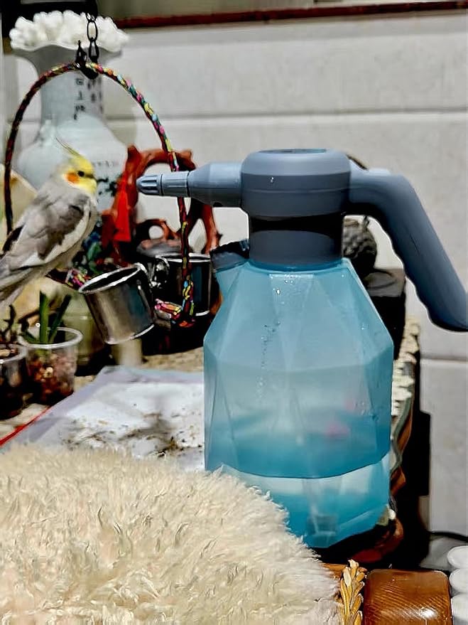 0.5 Gallon Electric Spray Bottle Plant Mister for Indoor/Outdoor Plants, 2L Automatic Watering Can Rechargeable Battery Powered Sprayer with Adjustable Spout for Garden, Fertilizing, Cleaning