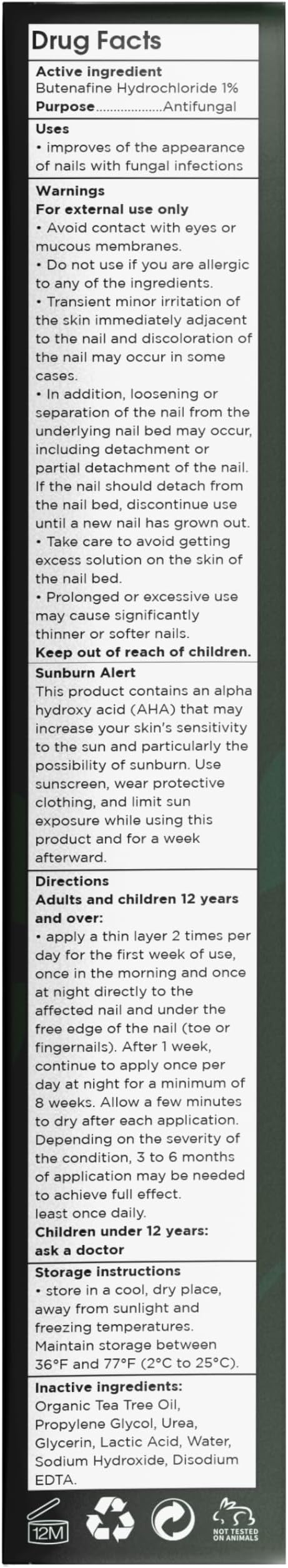 Nail Fungus Treatment for Toenail & Fingernails | Antifungal Nail Treatment with Tea Tree Oil | Fast-Acting, No-Touch Applicator | Restores Thickness & Discoloration | Results in 2 Days | 20g