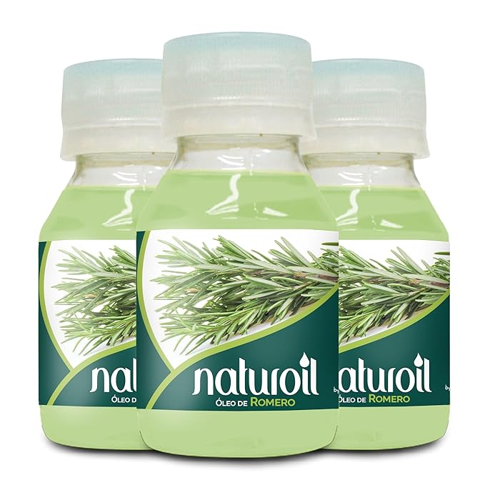 BOÉ COSMETICS Naturoil Rosemary Oil for Hair, Skin & Nails 2 oz – Shine & Growth Booster – Vitamin E & Iron – Strengthens, Purifies & Hydrates – Fast-Absorbing & Non-Greasy (3-Pack)