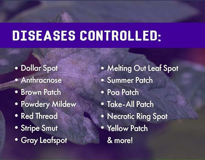 Liquid Harvest Broad Spectrum Disease Control – 32 Ounces - 14.3% Propiconazole Fungicide for Turf, Ornamentals & Plants – Effective Against Powdery Mildew, Rust, Leaf Spot & More for Healthier Plants