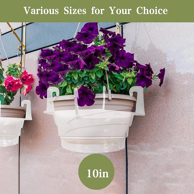 Hanging Basket Water Catcher 10pcs 10inch Hanging Plant Water Catcher Hanging Indoor and Outdoor