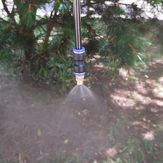 Update 98Ft Irrigation Copper Nozzle System, Automatic Irrigation System with Replaceable 360°Bendable Sprayer,atomizing Copper Nozzle for Watering System for Garden Plant Lawn Patio and Yard.(25)