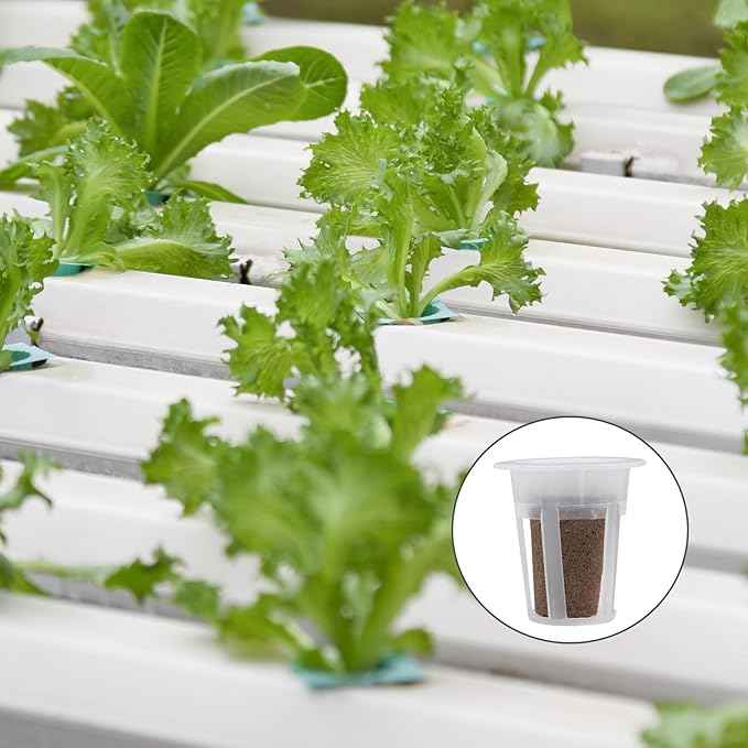 62 PCS Hydroponic Seed Growing System Hydroponic Growing Kit, 30 Hydroponics Plant Baskets and 30 Grow Sponges Pods, 2 Tweezers for Ourdoor Use and Garden Indoor