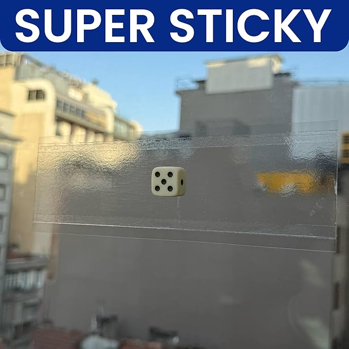 100 Window Fly Traps Sticky Non-Toxic Clear Fly Paper Indoor for Home. No Mess Flies Window Sticky Traps Bug Flies Strips Indoors. Fruit and Housefly Trap Indoor Flypaper Tape Gnat Catcher Killer.