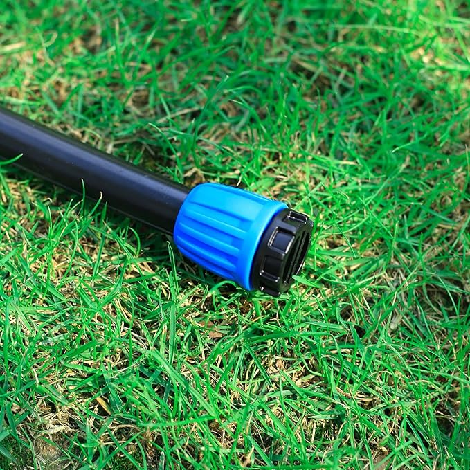 10 Pcs 1/2 Inch Irrigation Tubing End Plugs (1/2" ID x0.6-0.63" OD) Drip Irrigation Fittings Drip Line Plugs 1/2 Inch Drip Irrigation End Cap for Drip Irrigation System Connection Parts