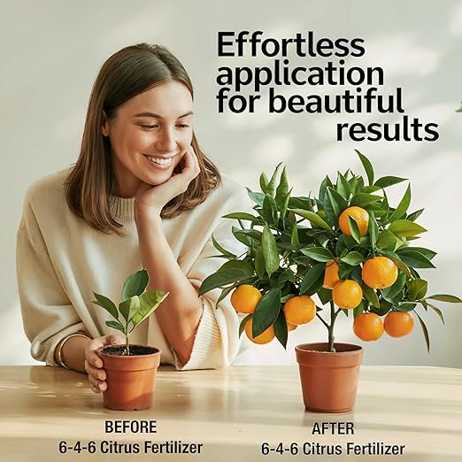 𝐁𝐄𝐒𝐓𝐒𝐄𝐋𝐋𝐄𝐑 Citrus Fertilizer + Vital Micronutrients - Perfect Balanced NPK for All Citrus - for Indoor and Outdoor Plants - Orange, Lime, Avocado and Lemon Tree Fertilizer - 2 QUARTS