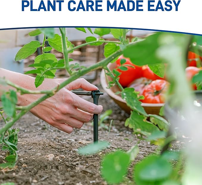 Orbit 91944 Tomato Garden Drip Irrigation System - Complete 10-Plant Watering Kit with Push-Connect Fittings, Water-Saving Design for Vegetables & Garden Boxes