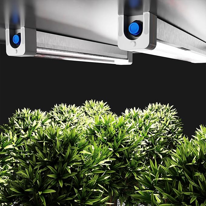 RDJ Bouns Under Canopy Grow Light for Grow Tent, 60W Full Spectrum with 660nm & IR, 0-10V Dimming Grow Light Bars, High Waterproof IP65, Daisy Chain, 24 Inch for Indoor Hydroponic Plant Growing(U60)