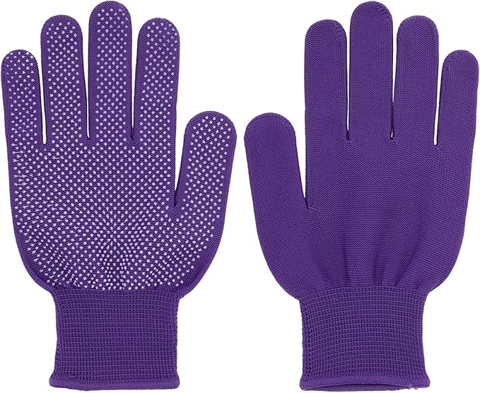 Juvale Garden Gloves for Women - 6 Pairs (12 Count), Pink, Purple & Blue - Thorn Proof & Cut Resistant Gardening Gloves - Breathable Cotton Cloth with Enhanced Grip - Berry Picking & Outdoor Work