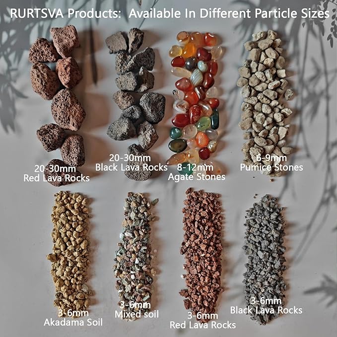 Lava Rocks for Plants, Volcanic Stones Gravel Horticultural Drainage Potting Soil for Indoor Outdoor Plants, Succulents, Bonsai, Cactus, Vase Fillers, Top Dressing (Red, 5lbs)