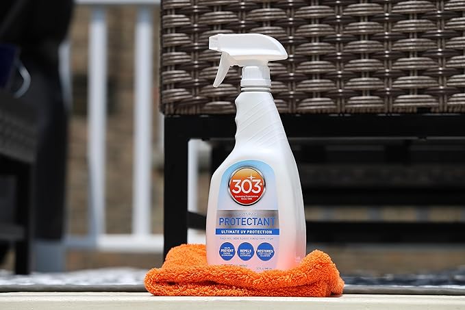 303 Products Aerospace Protectant Spray, UV Protection, Repels Dust, Dirt, & Staining, Matte Finish, Restores Like-New Appearance, Outdoor Cleaning Supplies 32 Fl. Oz. (6 Pack)