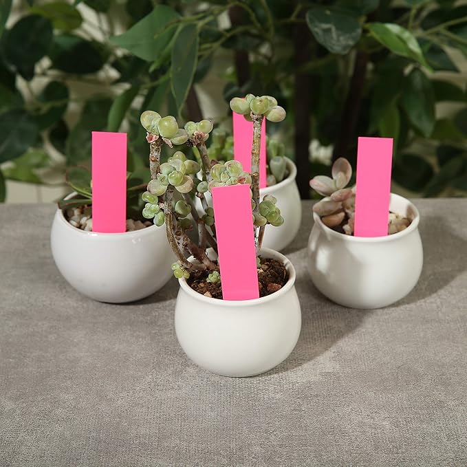 1000 Pcs Plant Tags, 4 Inch Plastic Garden Plant Pot Markers Waterproof Plant Labels, Pink