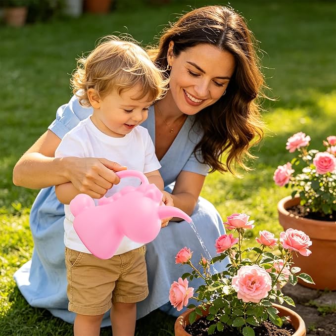 XXXFLOWER Unicorns Indoor Watering Can, 1 L Cute Animal Water Cans, Novelty Unicorns Shape Watering Pot for Office House Indoor Garden(Pink)