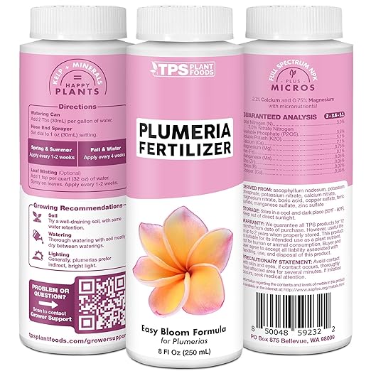 Plumeria Fertilizer – Liquid Plant Food for More Blooms, Healthy Tropical Growth & Stronger Root Development, 8 oz