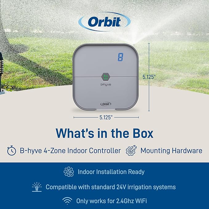 Orbit 57925 B-hyve 8-Zone Smart Indoor Sprinkler Controller
