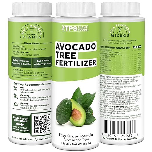 Avocado Tree Fertilizer, Complete Liquid Avocado Plant Food, 8 oz (250mL)