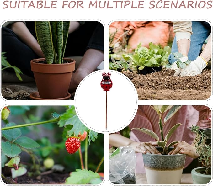 Veemoon Garden Soil Moisture Tester and Plants Moisture Meter Portable Single-Needle Soil Sensor for Indoor Outdoor Gardening with Beetle-Shaped Design